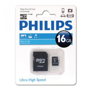 کارت حافظه‌ microSDHC فیلیپس کلاس 10 استاندارد U1 ظرفیت 16 گیگابایت